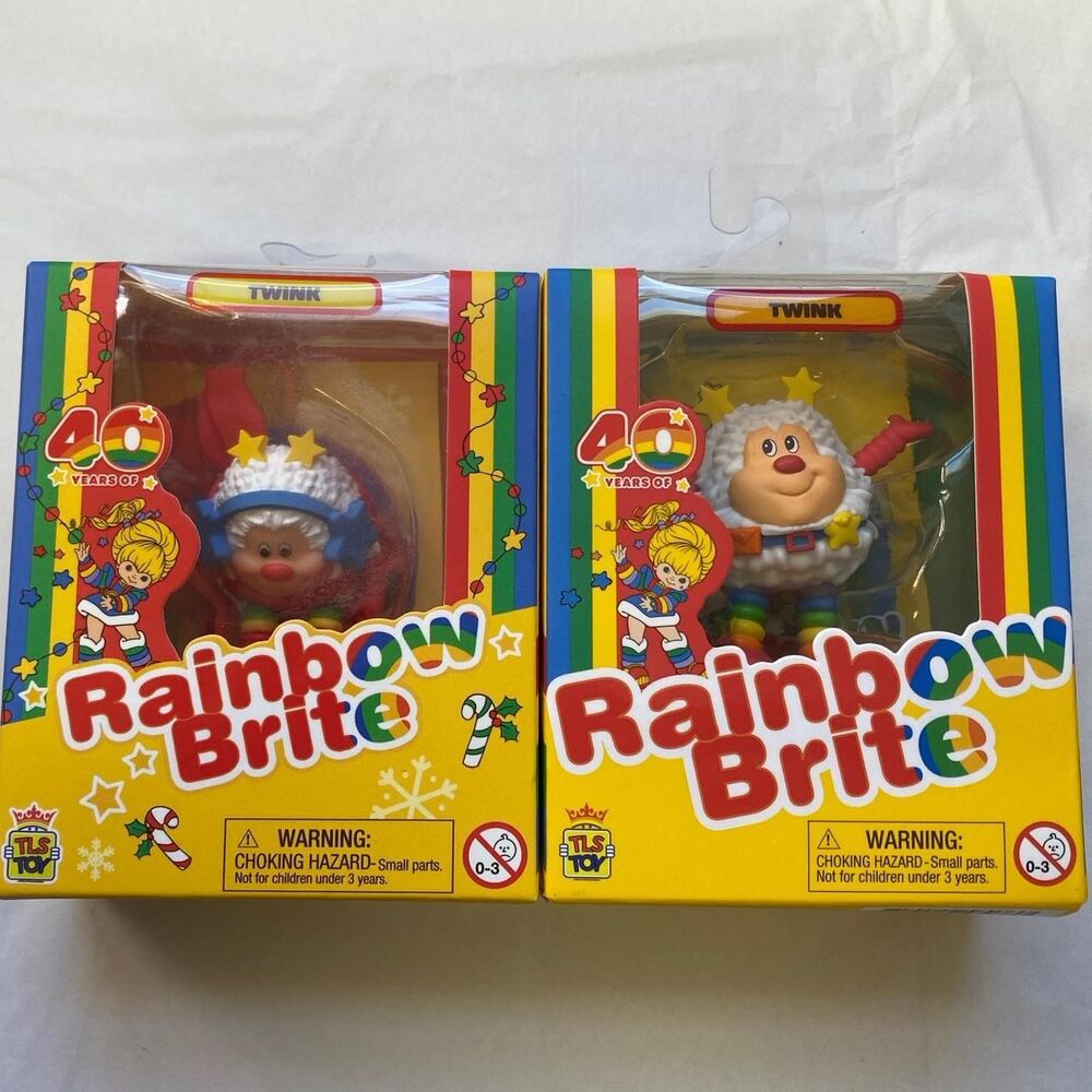 Y2K Vintage Inspired Rainbow Brite and Twink 40th Anniversary Collectible Figure